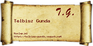 Telbisz Gunda névjegykártya